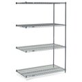 Nexel 5 Tier Wire Shelving Add-On Unit, 24W x 21D x 74H A21247N5